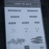 Stempelset Label me Bold